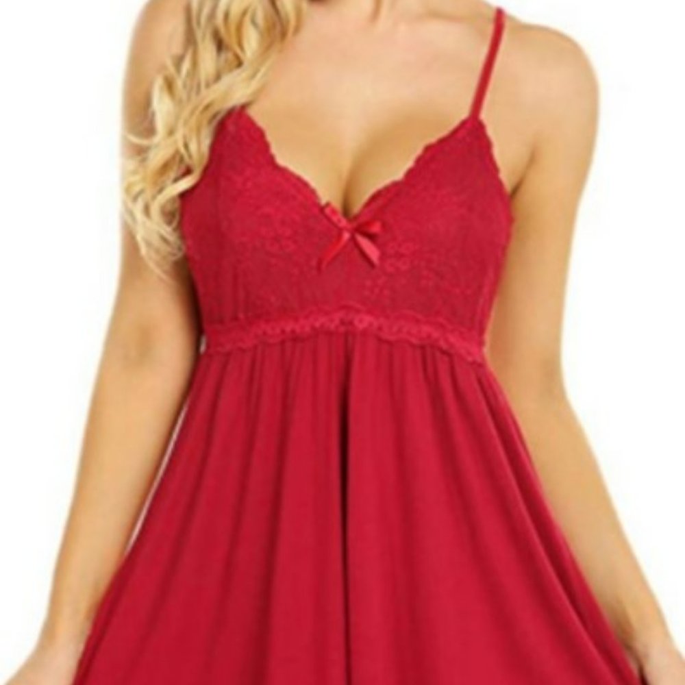 Plus Size Red Lingerie Set